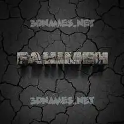 fahimeh in Cracked Stone style - 3D name wallpaper