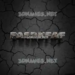 fasdkfaf in Cracked Stone style - 3D name wallpaper