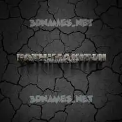 fathimakitch in Cracked Stone style - 3D name wallpaper