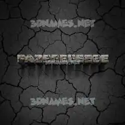 fazeeeeeeee in Cracked Stone style - 3D name wallpaper