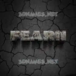 fearn in Cracked Stone style - 3D name wallpaper