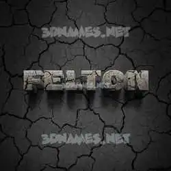 felton in Cracked Stone style - 3D name wallpaper