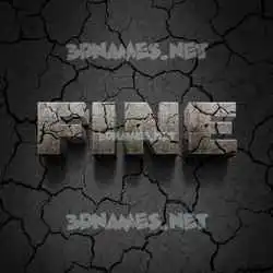 fine in Cracked Stone style - 3D name wallpaper