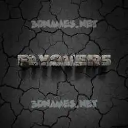 flyovers in Cracked Stone style - 3D name wallpaper