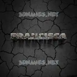 francisca in Cracked Stone style - 3D name wallpaper