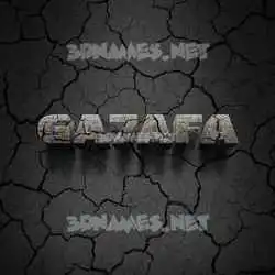 ga7afa in Cracked Stone style - 3D name wallpaper