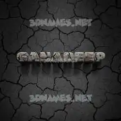 ganadeep in Cracked Stone style - 3D name wallpaper