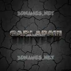 garlapati in Cracked Stone style - 3D name wallpaper
