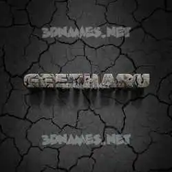 geetharu in Cracked Stone style - 3D name wallpaper