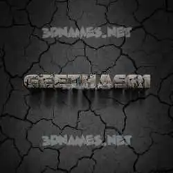 geethasri in Cracked Stone style - 3D name wallpaper