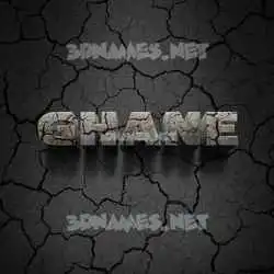 ghane in Cracked Stone style - 3D name wallpaper