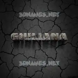 giuliana in Cracked Stone style - 3D name wallpaper