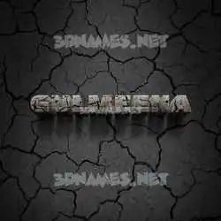 gulmeena in Cracked Stone style - 3D name wallpaper