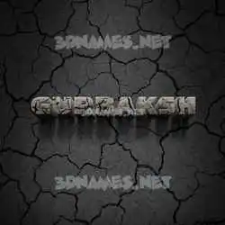 gurbaksh in Cracked Stone style - 3D name wallpaper