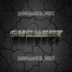 gurneet in Cracked Stone style - 3D name wallpaper
