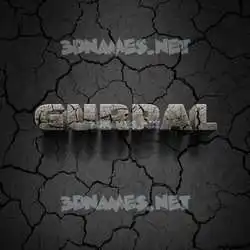 gurpal in Cracked Stone style - 3D name wallpaper