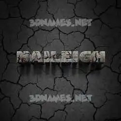 haileigh in Cracked Stone style - 3D name wallpaper
