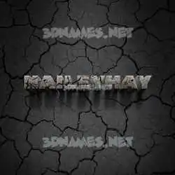 haileyhay in Cracked Stone style - 3D name wallpaper