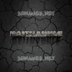 haithanhle in Cracked Stone style - 3D name wallpaper