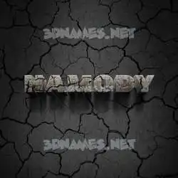 hamody in Cracked Stone style - 3D name wallpaper