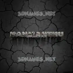 hanmanthu in Cracked Stone style - 3D name wallpaper