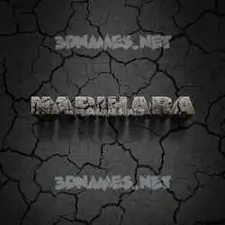 harihara in Cracked Stone style - 3D name wallpaper