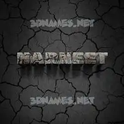 harneet in Cracked Stone style - 3D name wallpaper