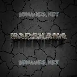 harshana in Cracked Stone style - 3D name wallpaper