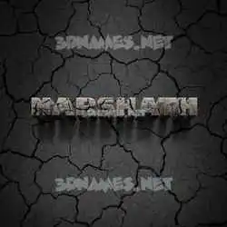 harshath in Cracked Stone style - 3D name wallpaper