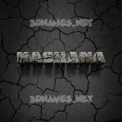 hashana in Cracked Stone style - 3D name wallpaper