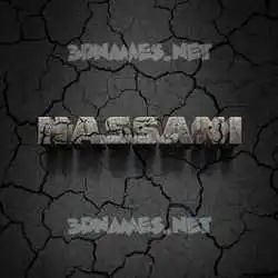 hassani in Cracked Stone style - 3D name wallpaper