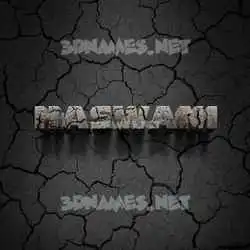 haswani in Cracked Stone style - 3D name wallpaper