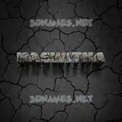 haswitha in Cracked Stone style - 3D name wallpaper