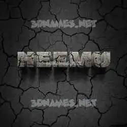 heemu in Cracked Stone style - 3D name wallpaper