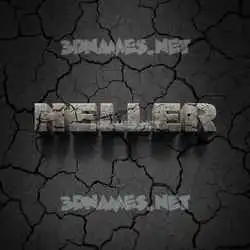 heller in Cracked Stone style - 3D name wallpaper