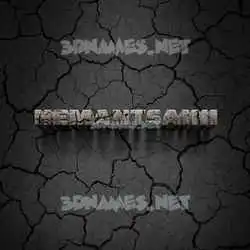 hemantsaini in Cracked Stone style - 3D name wallpaper