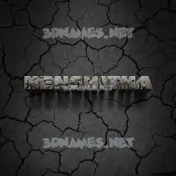 henshitha in Cracked Stone style - 3D name wallpaper