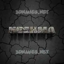 heshma in Cracked Stone style - 3D name wallpaper