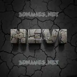hevi in Cracked Stone style - 3D name wallpaper