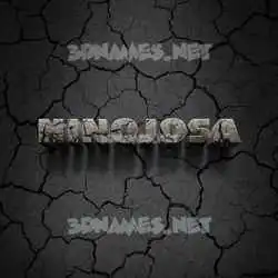 hinojosa in Cracked Stone style - 3D name wallpaper