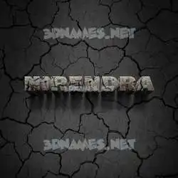 hirendra in Cracked Stone style - 3D name wallpaper