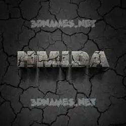 hmida in Cracked Stone style - 3D name wallpaper