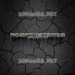 hogfeukcguvg in Cracked Stone style - 3D name wallpaper