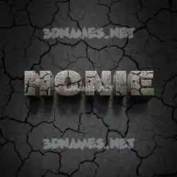 honie in Cracked Stone style - 3D name wallpaper