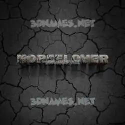 horselover in Cracked Stone style - 3D name wallpaper