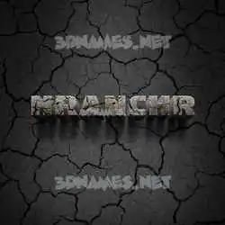hranchr in Cracked Stone style - 3D name wallpaper