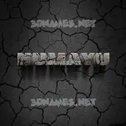 humayu in Cracked Stone style - 3D name wallpaper