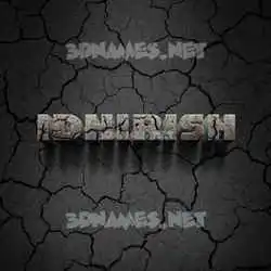 idhirish in Cracked Stone style - 3D name wallpaper
