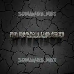 iluvujagu in Cracked Stone style - 3D name wallpaper