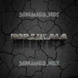 imranlala in Cracked Stone style - 3D name wallpaper